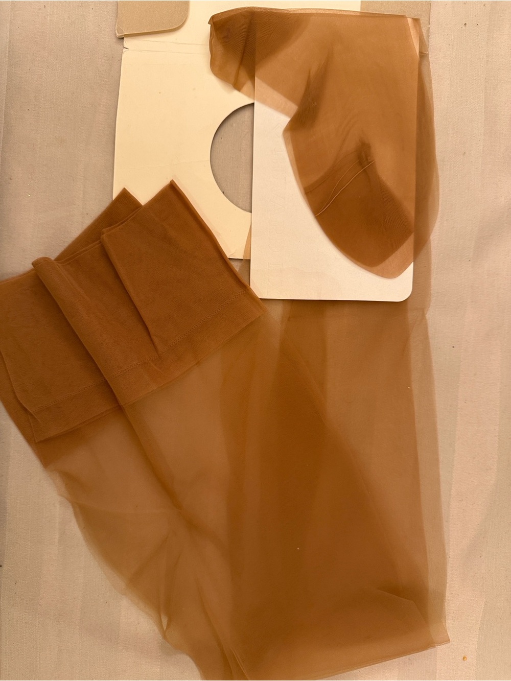 Christian Dior vintage Beige stocking with Logo